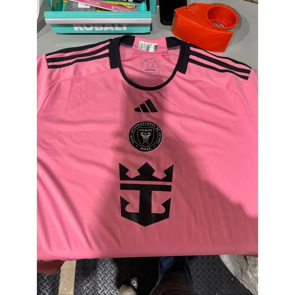 Adidas NWT 2024/25 Inter Miami Suárez #9 Stadium Home Jersey Passionate Pink XXL